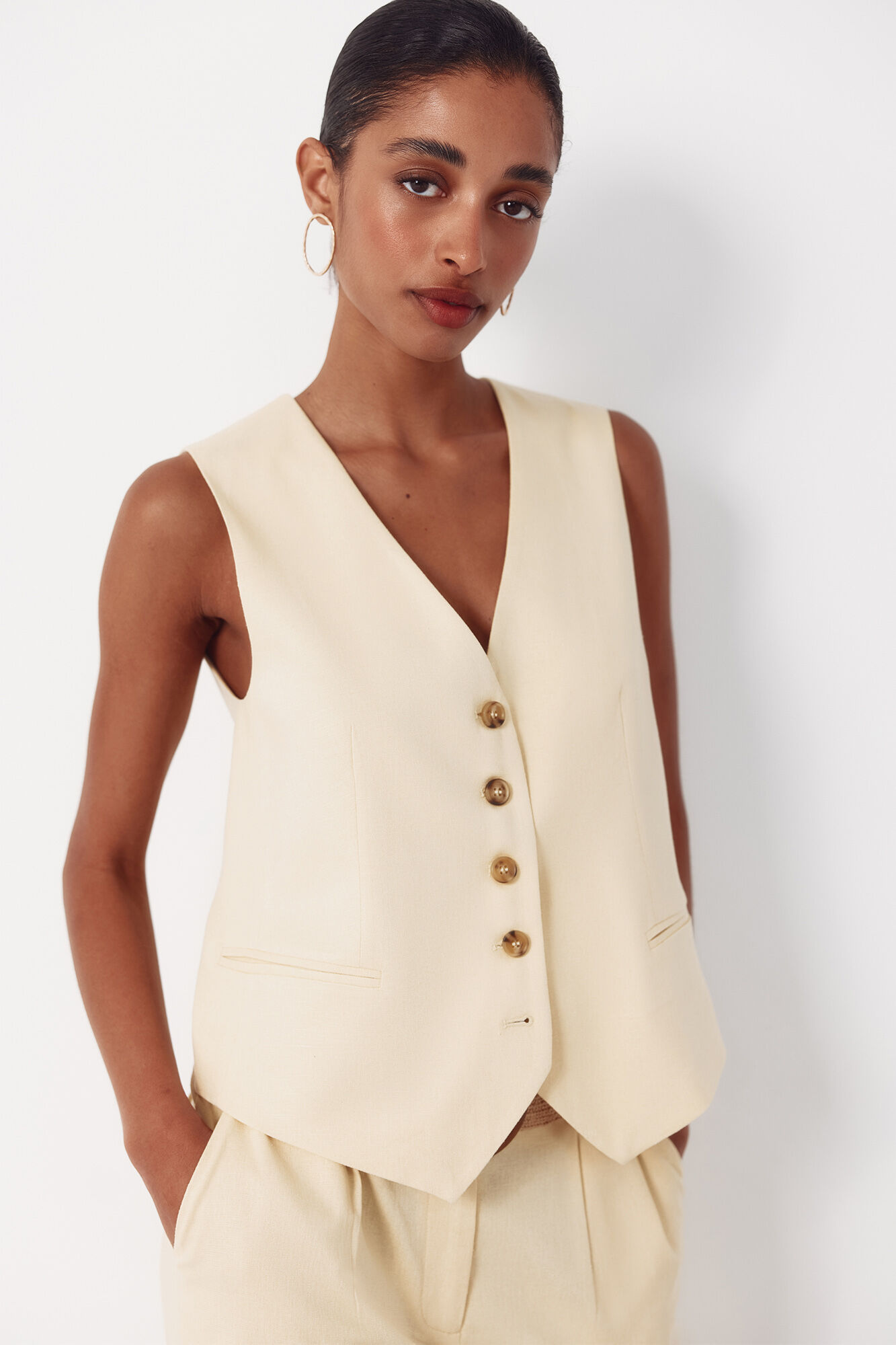 Cortefiel Chaleco sastrero