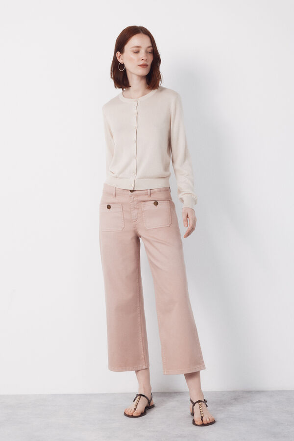 Cortefiel Jeans marine con bolsillos Rosa