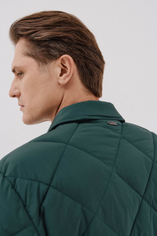 Cortefiel Sobrecamisa acolchada Verde oscuro