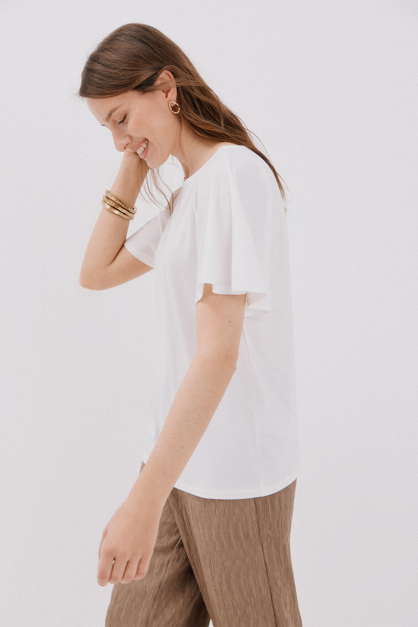 Cortefiel Playera b&aacute;sica fluida