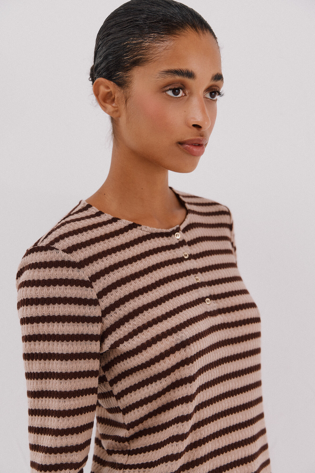 Cortefiel Top estructura rayas