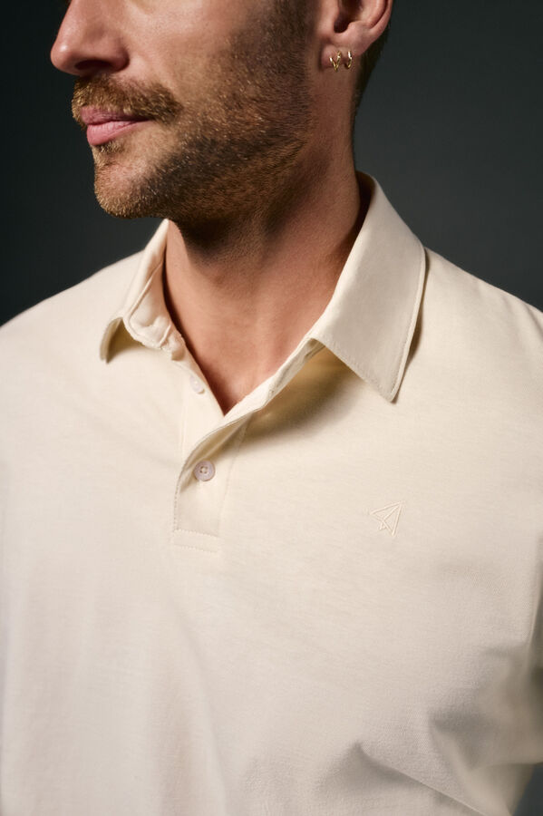 OOTO Polo manga larga Beige