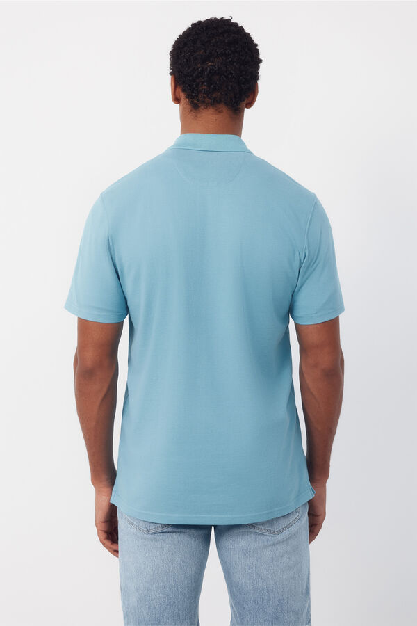 Cortefiel Bermuda con goma y cordones regular Azul