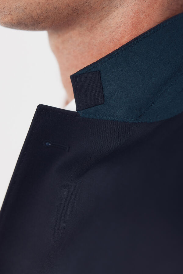 Cortefiel Americana traje lisa coolmax&reg; Azul marino