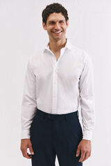 Cortefiel Camisa blanca algod&oacute;n Blanco