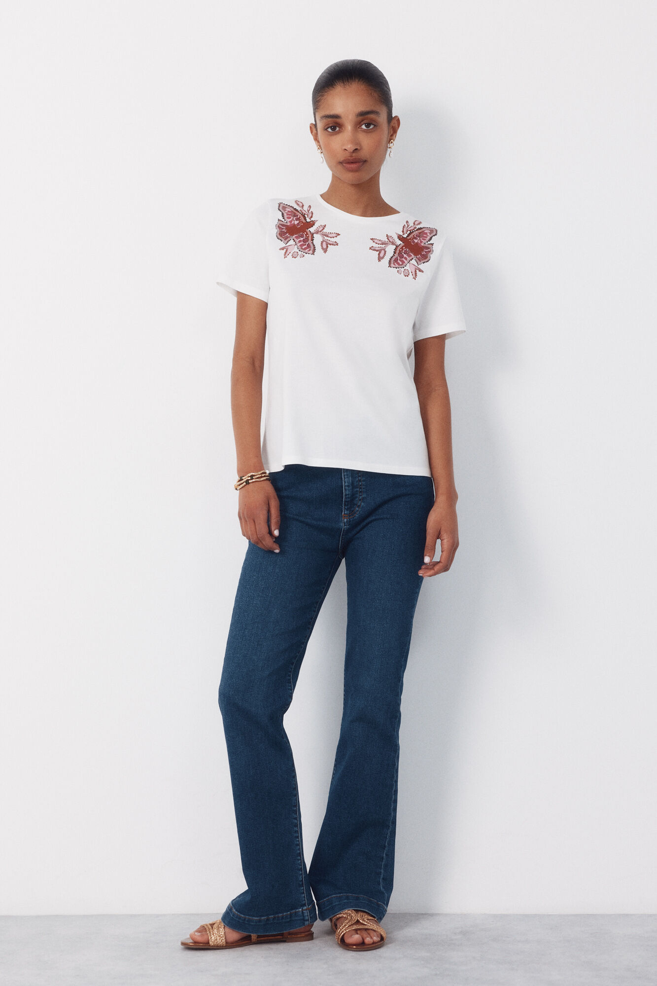 Cortefiel Playera estampada