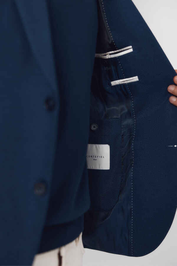 Cortefiel Americana de punto Azul oscuro