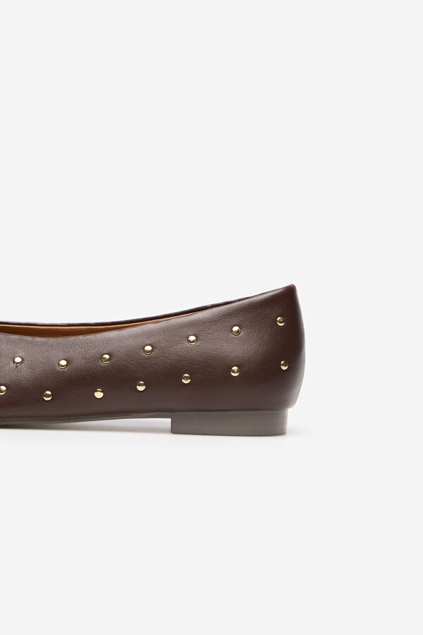 Cortefiel Zapatillas de piel Arena