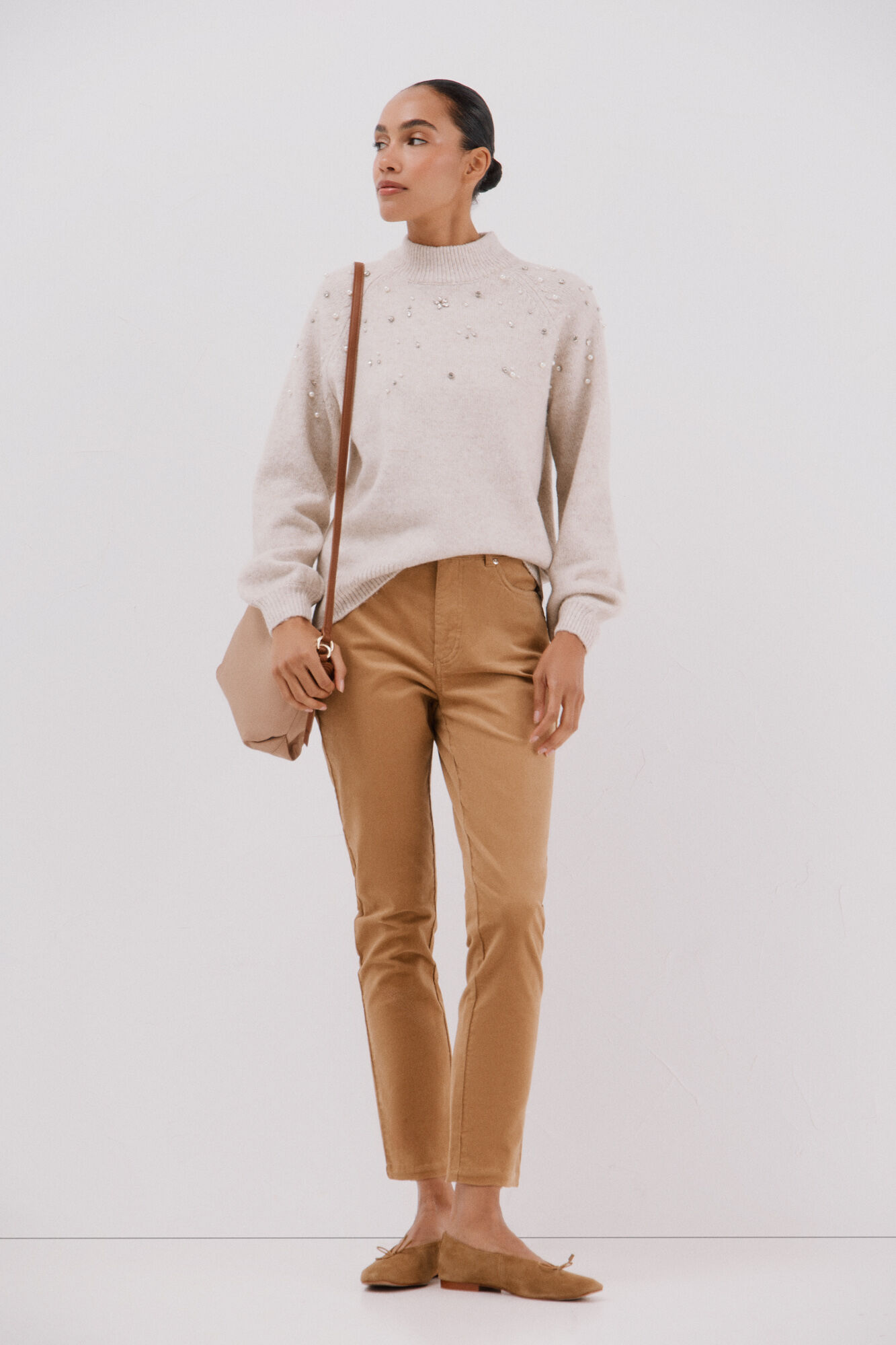 Cortefiel Bandolera de nylon con logo porque