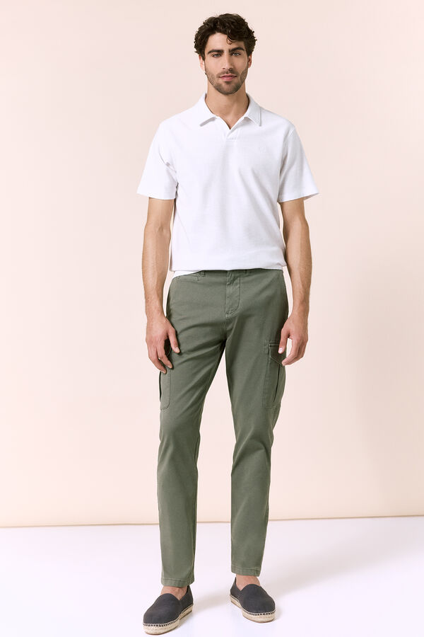 OOTO Polo piqu&eacute; cuello en V Blanco