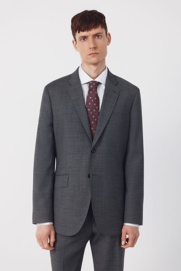 Cortefiel Americana traje dynamic estructura gris Gris oscuro