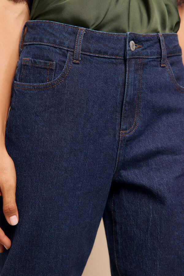 Slowlove Jeans roll up Azul