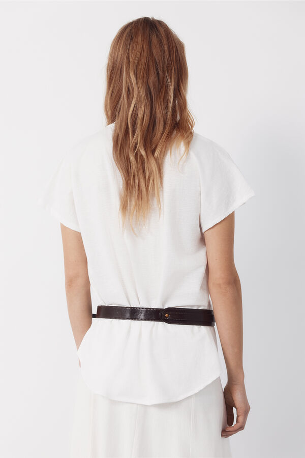 Cortefiel Blusa c&oacute;moda Blanco