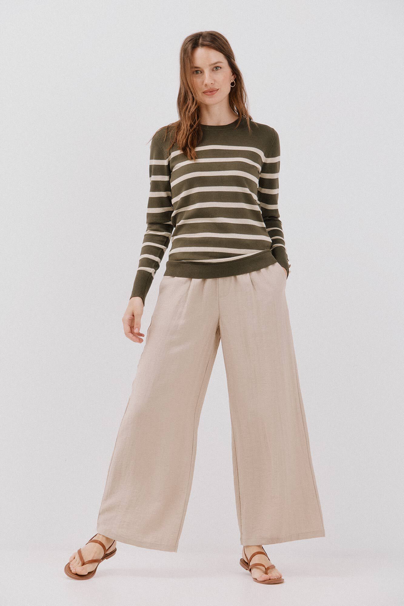 Cortefiel Su&eacute;ter de tejido fino de rayas