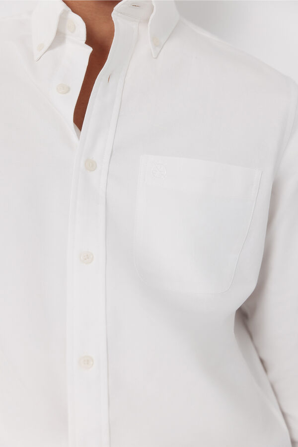 Cortefiel Camisa oxford lisa Blanco