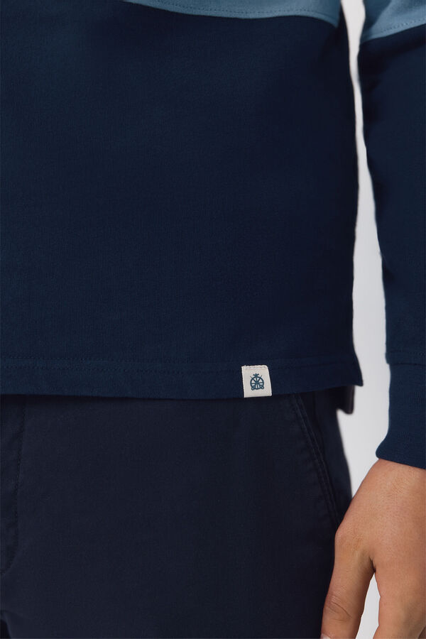 Cortefiel Polo rugby Azul marino