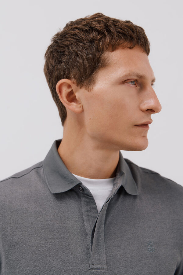 Cortefiel Polo regular fit Gris
