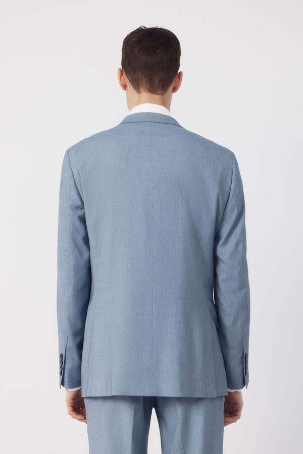 Cortefiel Americana traje serreta Serie XXI azul Azul