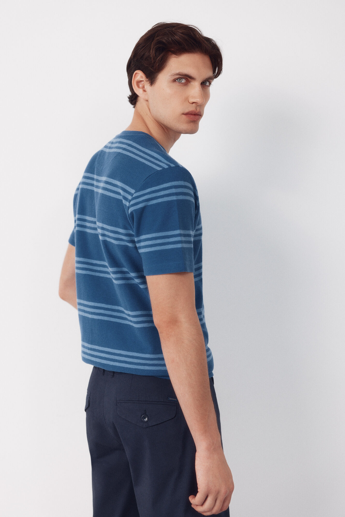 Cortefiel Camiseta de rayas estructura