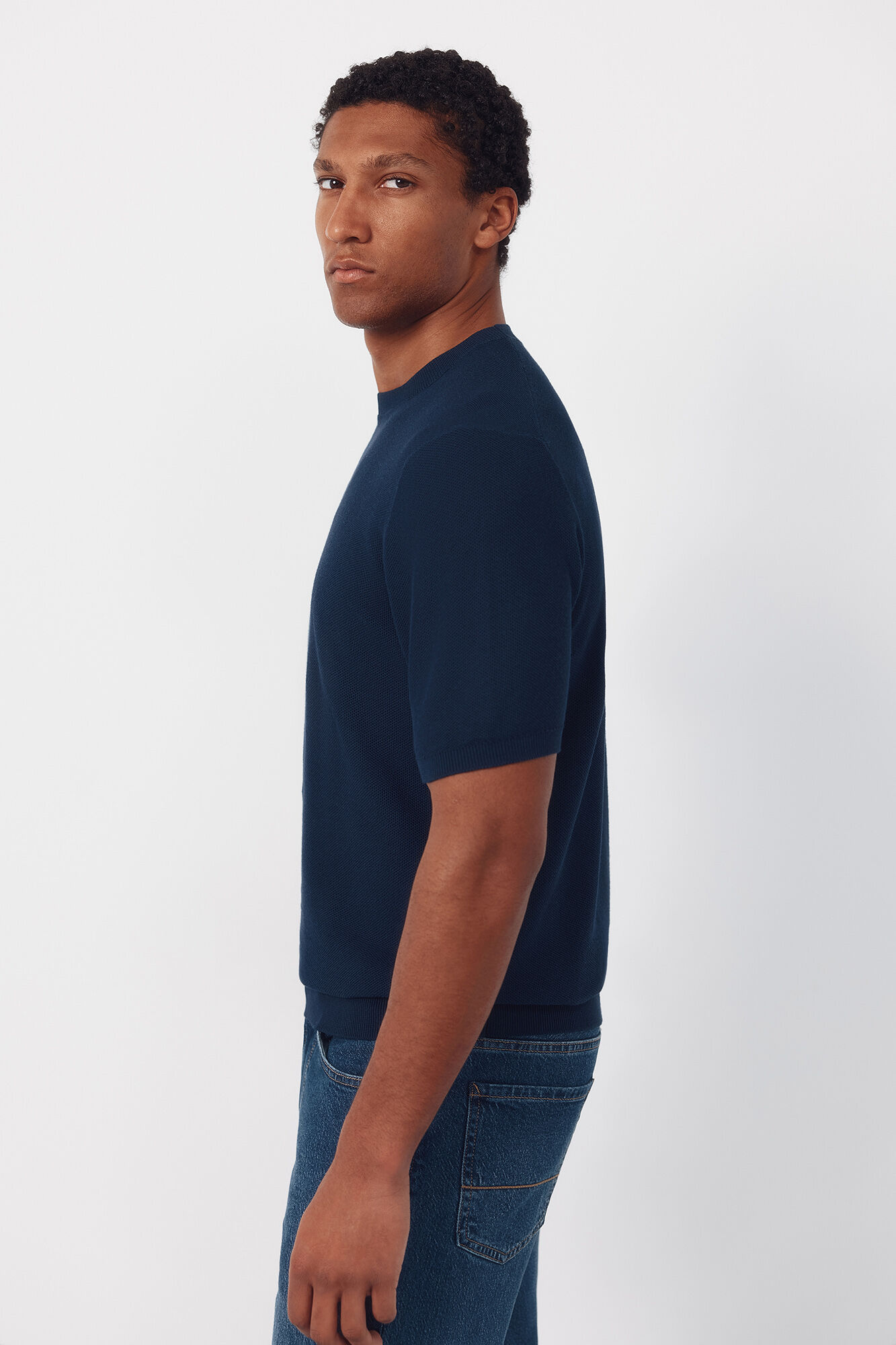 Cortefiel Jersey camiseta b&aacute;sico manga corta
