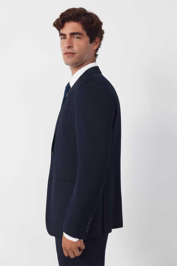 Cortefiel Americana traje lisa coolmax&reg; Azul marino