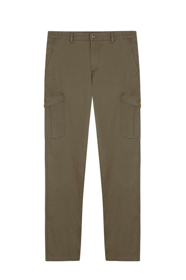 Cortefiel Pantal&oacute;n cargo Kaki