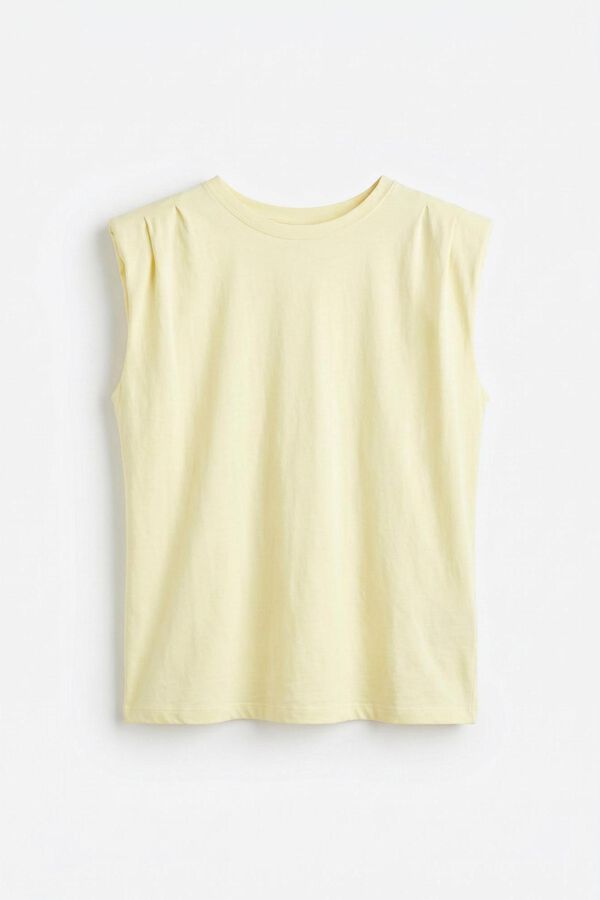 Slowlove Top hombreras Amarillo