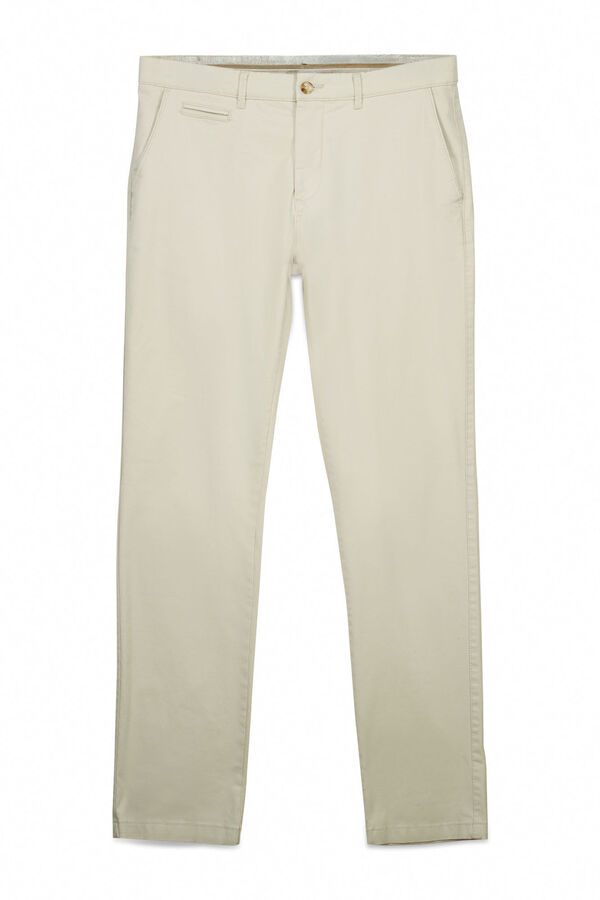 Cortefiel Pantal&oacute;n chino slim fit Beige