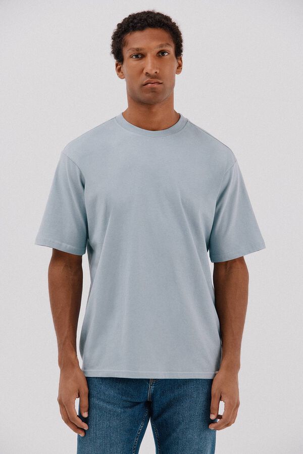 Cortefiel Camiseta b&aacute;sica Azul