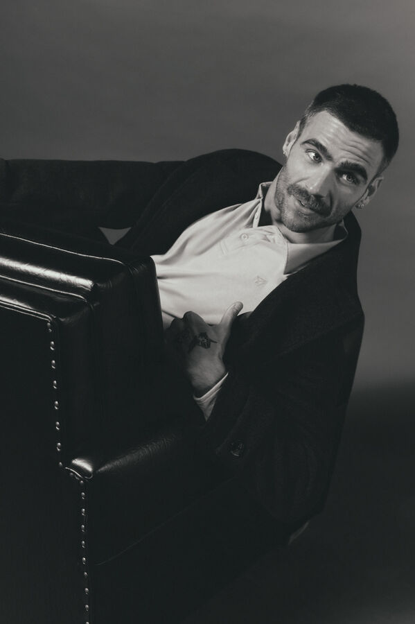 OOTO Polo manga larga Gris