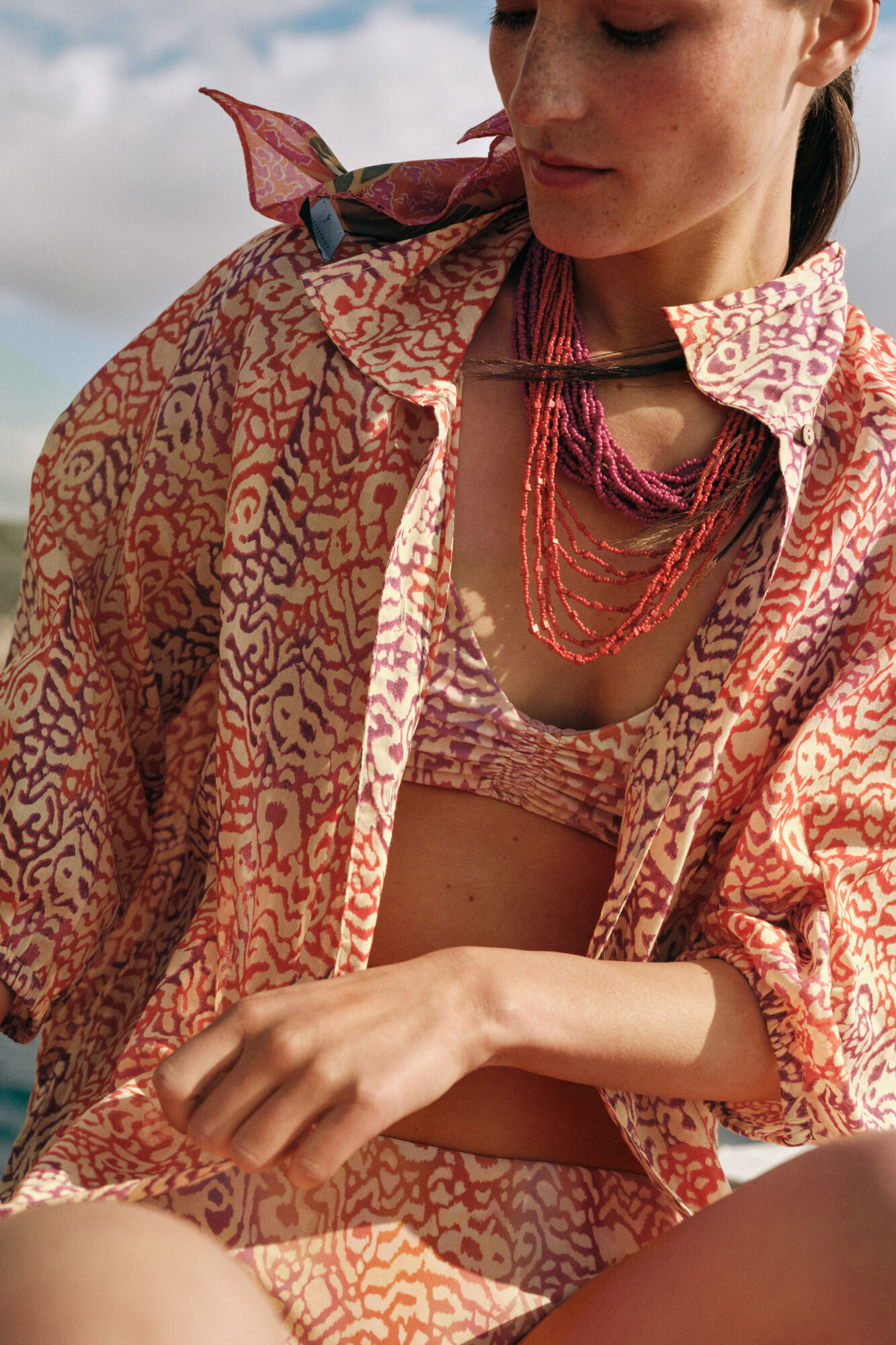 Cortefiel Top con detalle fruncido