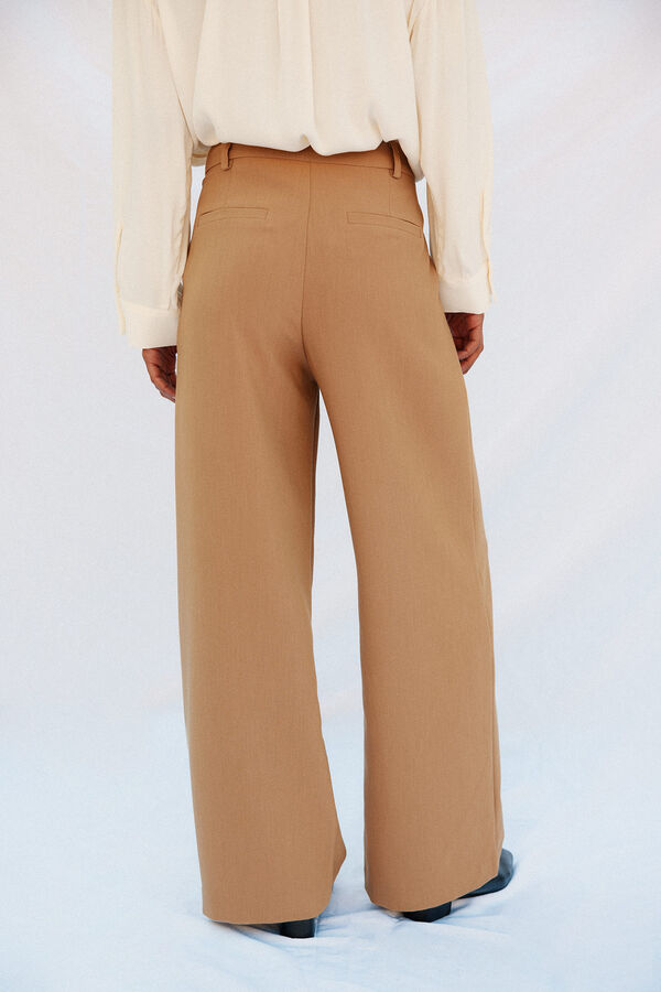 Cortefiel Pantal&oacute;n de pinzas Beige