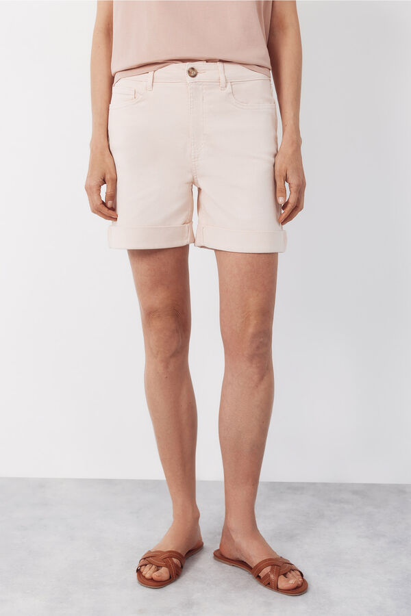Cortefiel Shorts de mezclilla color Rosa