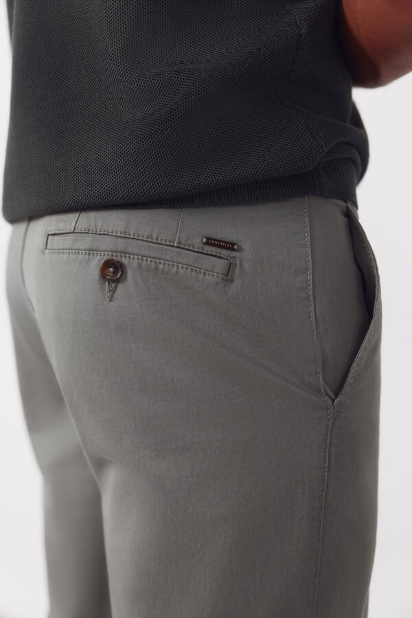 Cortefiel Pantal&oacute;n chino regular fit Kaki