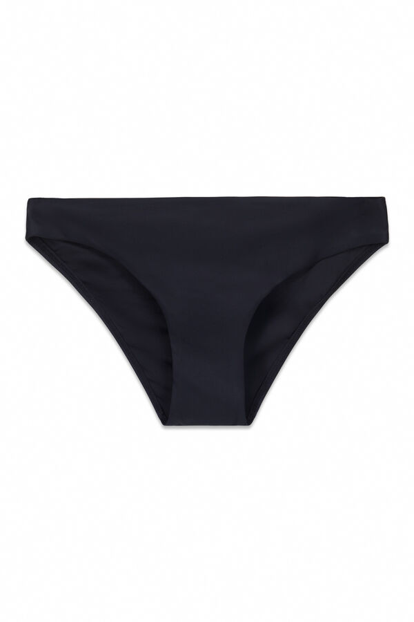 Cortefiel Panty de bikini de cobertura cl&aacute;sica Negro