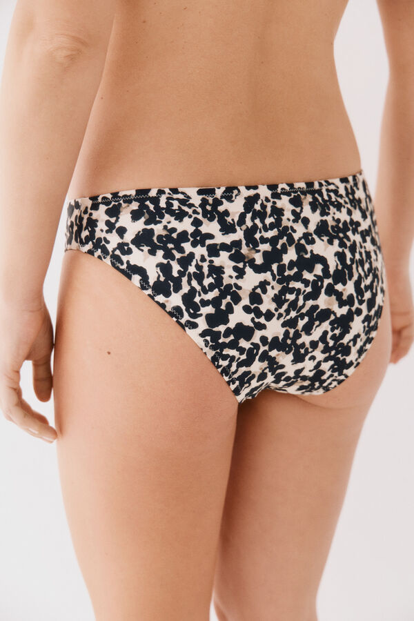 Cortefiel Panty cl&aacute;sico Estampado blanco