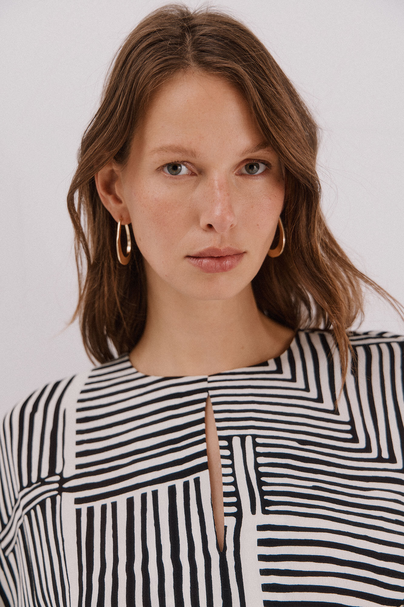 Cortefiel Vestido midi estampado