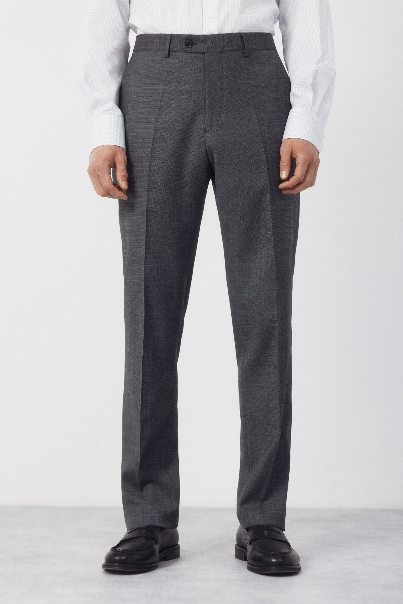 Cortefiel Pantal&oacute;n traje dynamic estructura gris