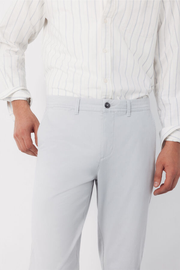 Cortefiel Pantal&oacute;n chino regular fit Gris