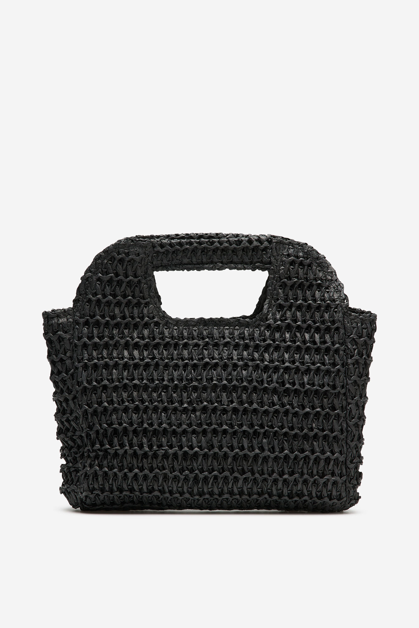 Cortefiel Bolsa trenzada de rafia