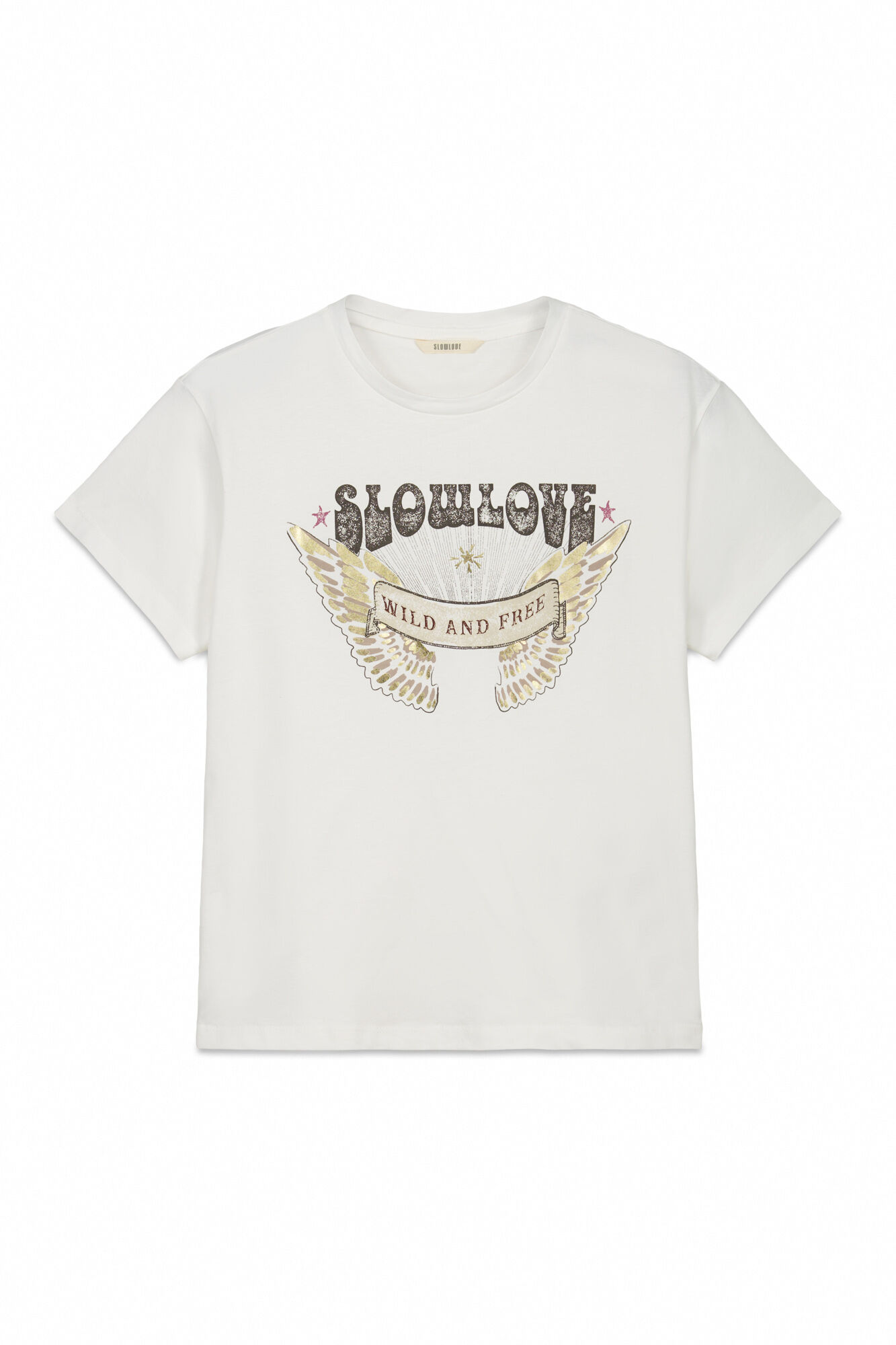Slowlove Playera slowlove estampada