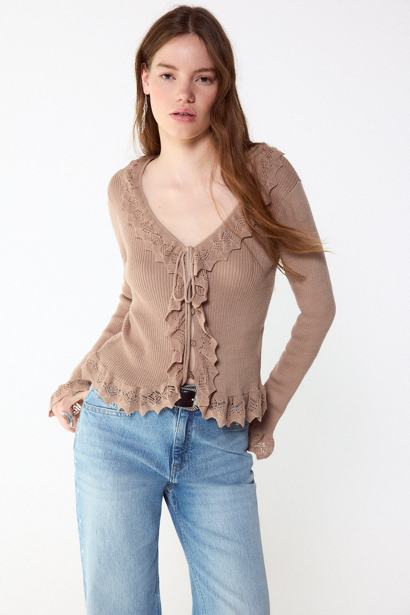 Slowlove Su&eacute;ter de punto con efecto degradado