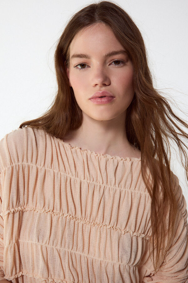 Slowlove Top con frunces Arena