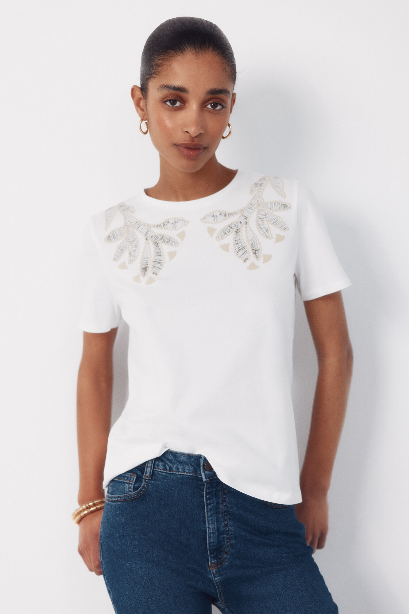 Cortefiel Playera estampada