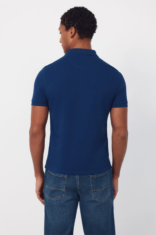 Cortefiel Polo bordado Azul oscuro