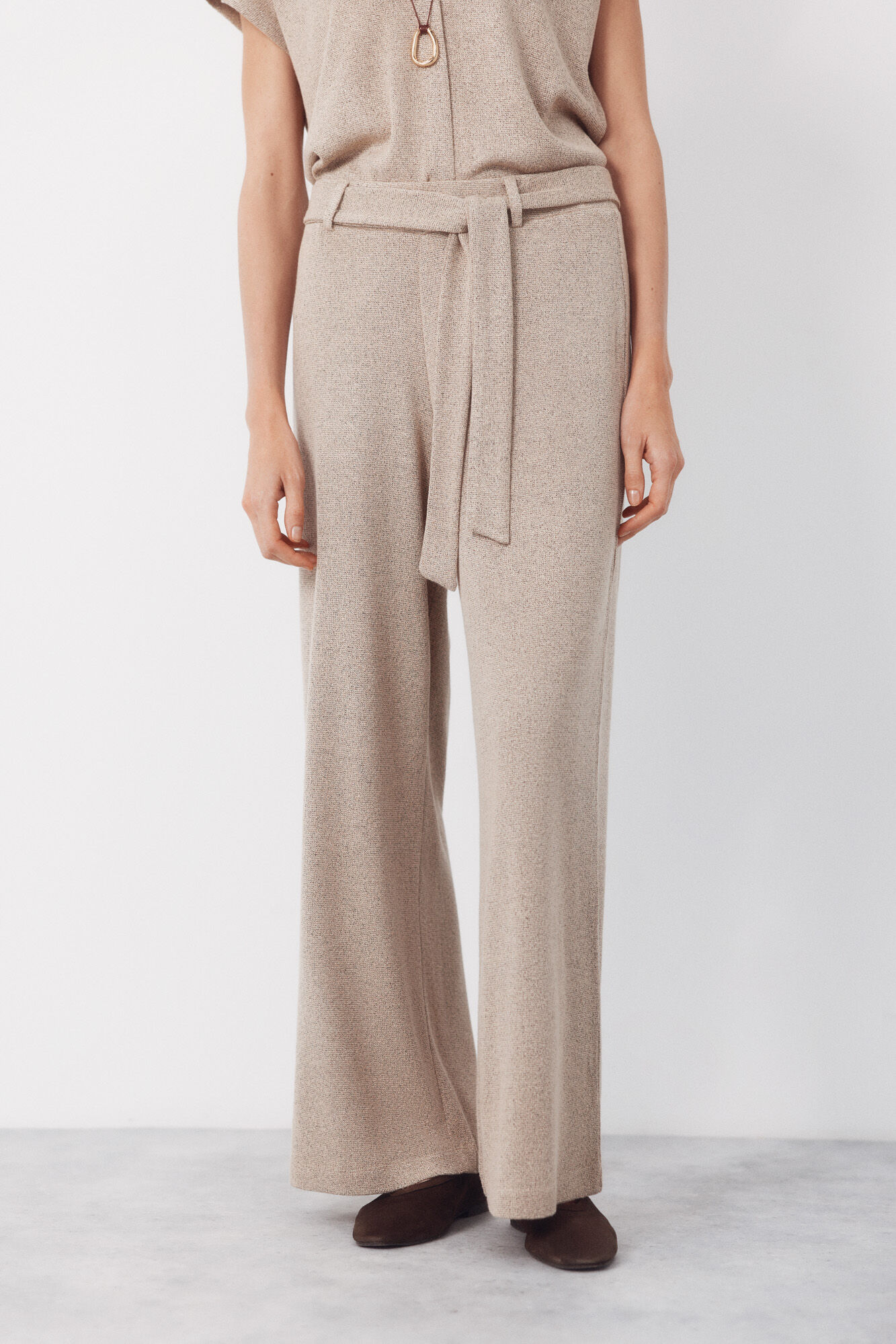 Cortefiel Pantal&oacute;n de punto r&uacute;stico