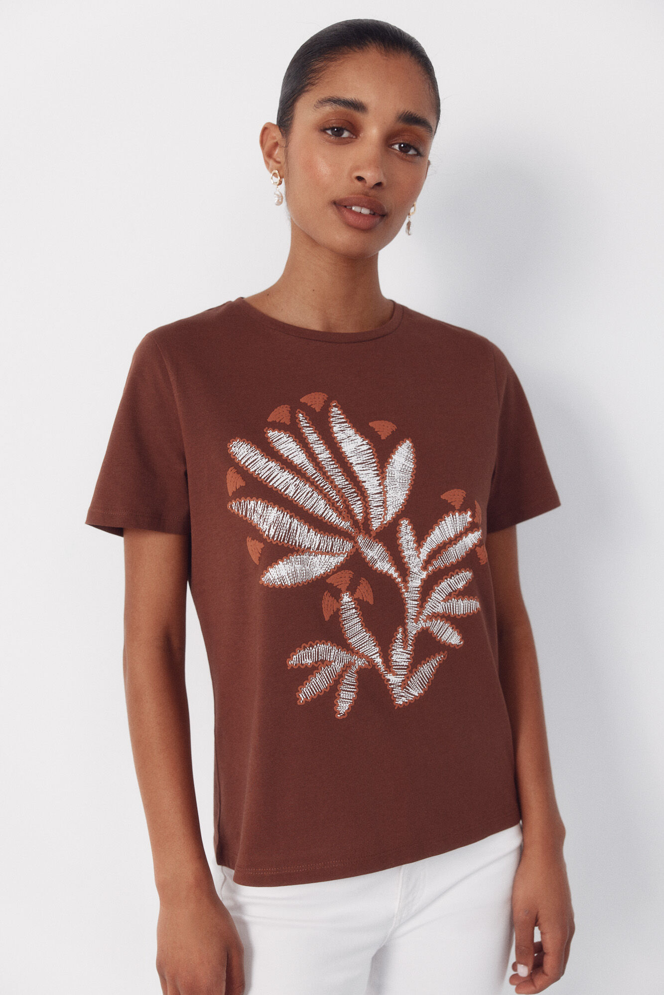 Cortefiel Playera estampada