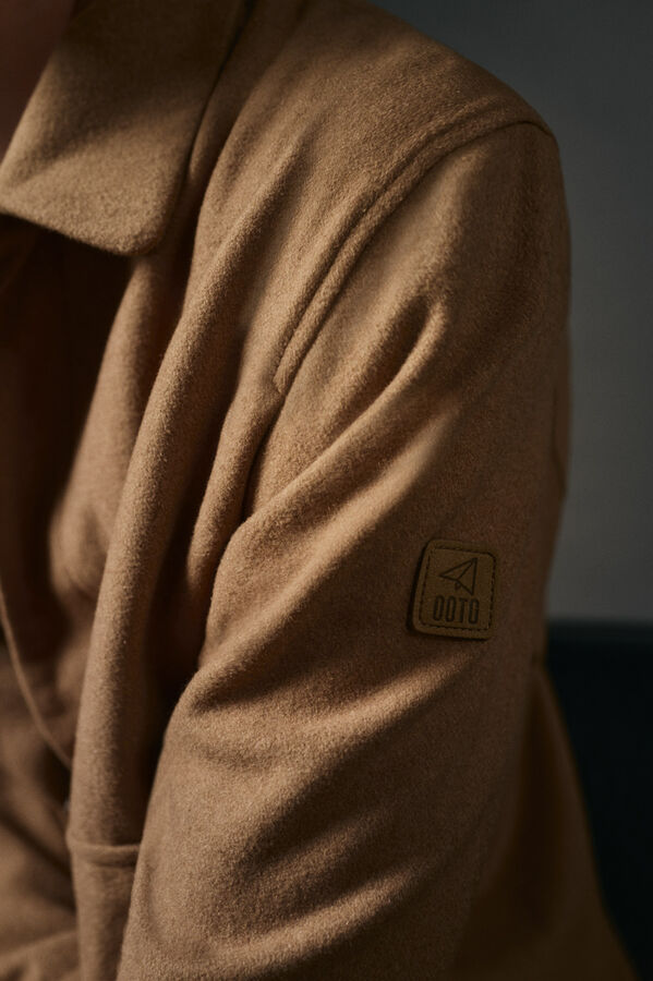 OOTO Cazadora mezcla lana Marr&oacute;n