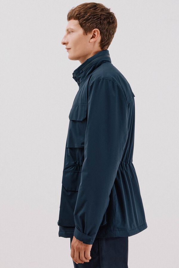 Cortefiel Chamarra t&eacute;cnica 4 bolsillos Azul marino