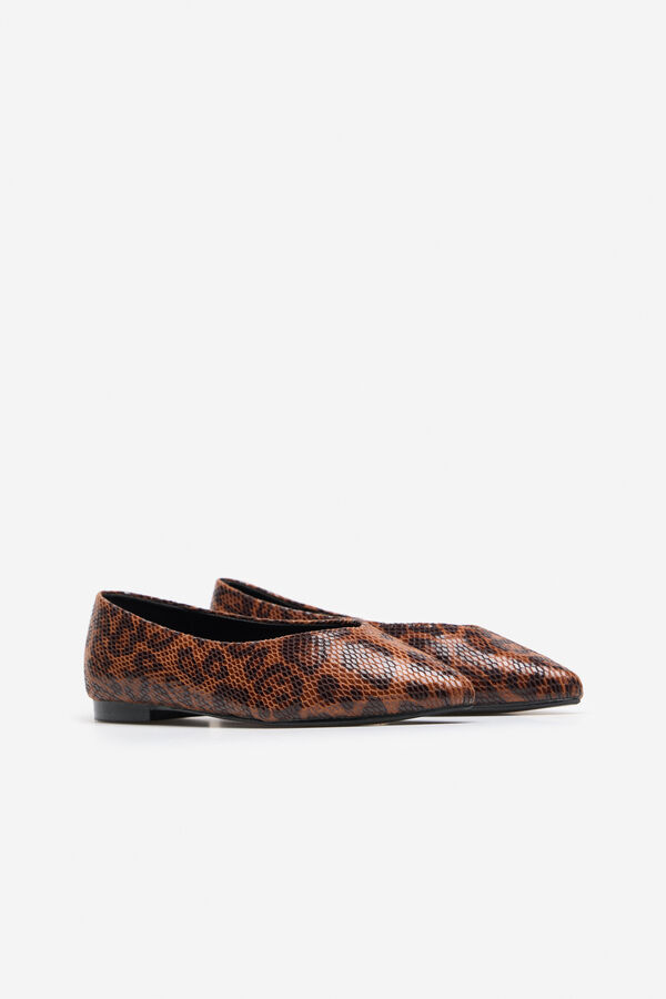 Cortefiel Zapatillas Estampado marr&oacute;n